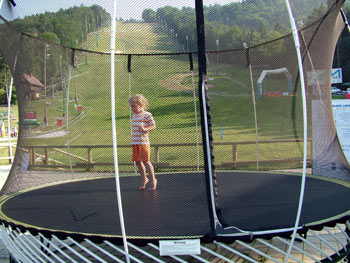 Fun park at the Snow stadium