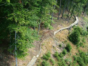 Mountain biking route on Pohorje