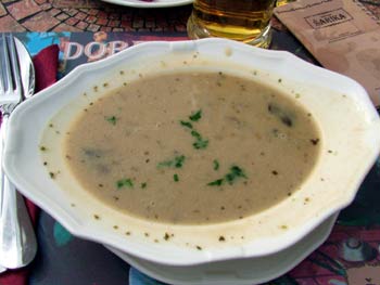 Restaurant Sarika mushroom soup