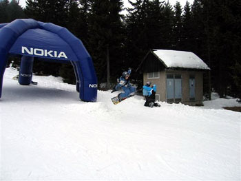 Pohorje snowboarding jump